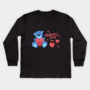 valentins`s day i love you Kids Long Sleeve T-Shirt